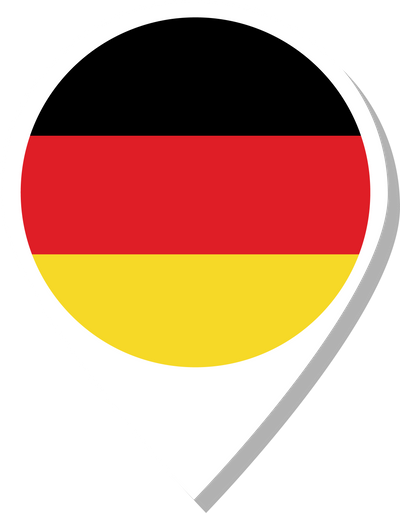 Germany flag check-in icon.